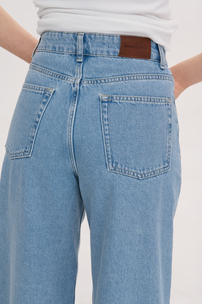 ДЖИНСИ РОЗСЛАБЛЕНОГО КРОЮ ПАЛАЦЦО 25 зображення 4